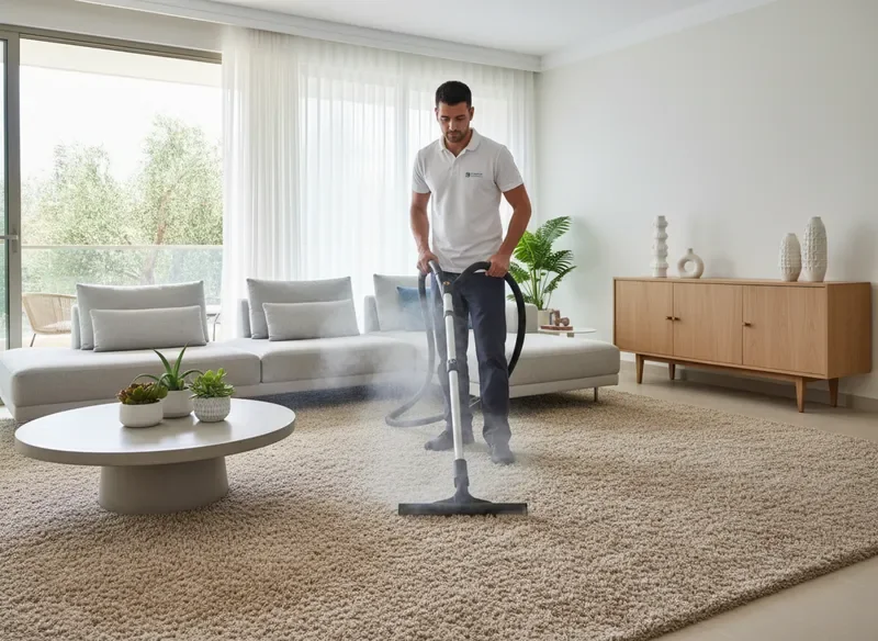 ניקיון שטיחים בחדרי מגורים