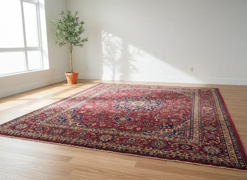 שטיח פרסי נקי ומרהיב לאחר טיפול מקצועי